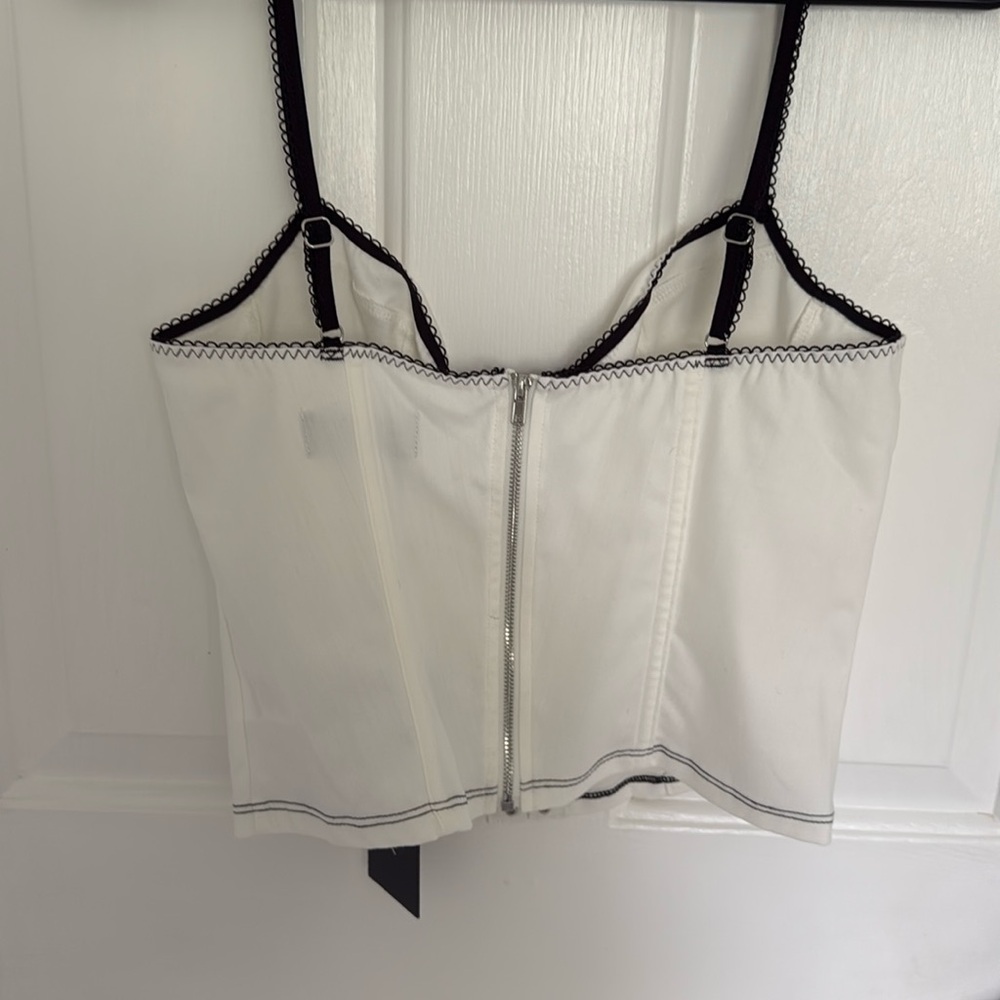 NWT White Fox Bustier Top - Picture 3 of 7
